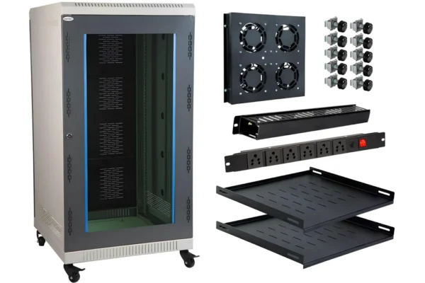 D-Link 15U Floor Standing Network Rack (600W x 600D mm) – NFR-15U-6060-BL-SK